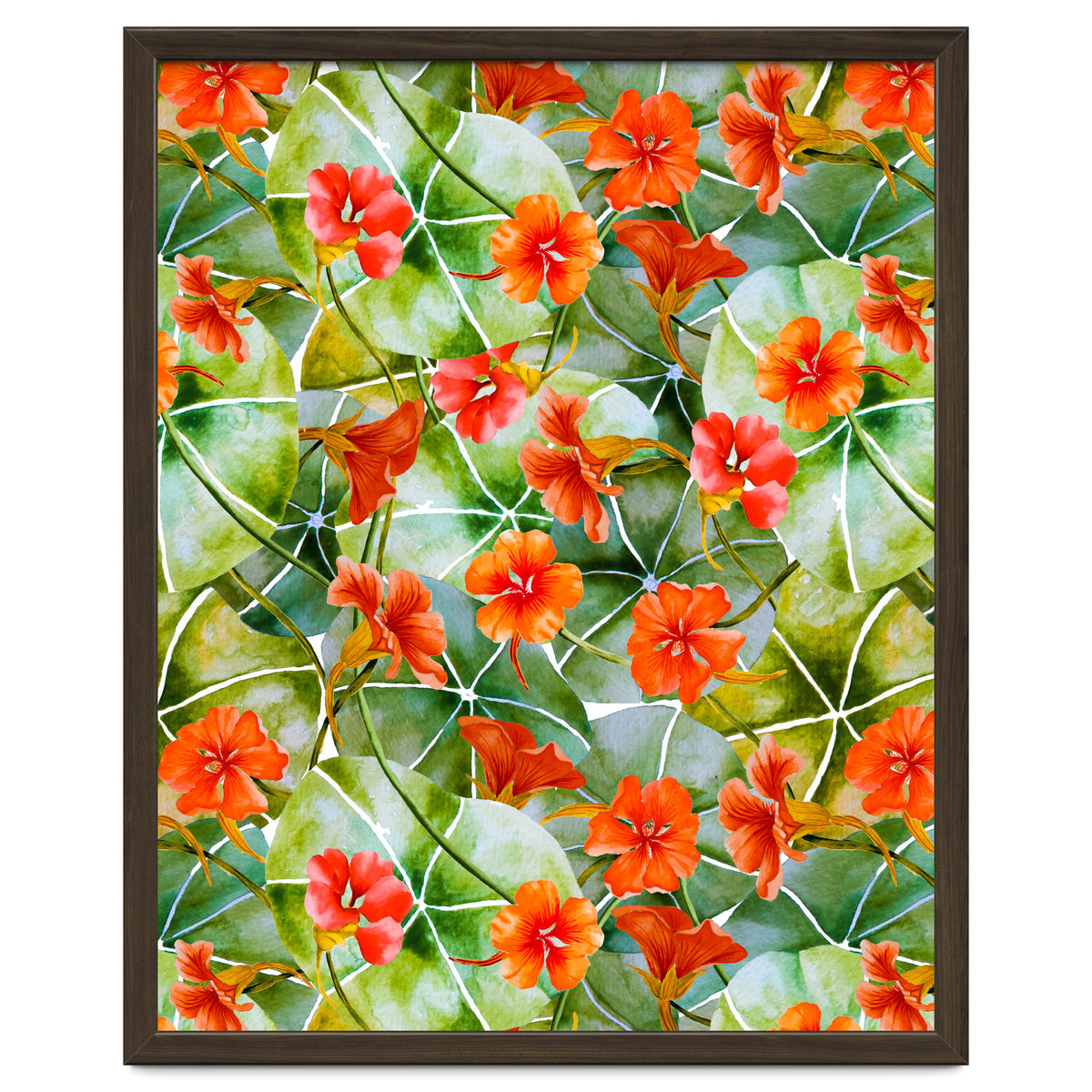 Nasturtiums watercolor 01