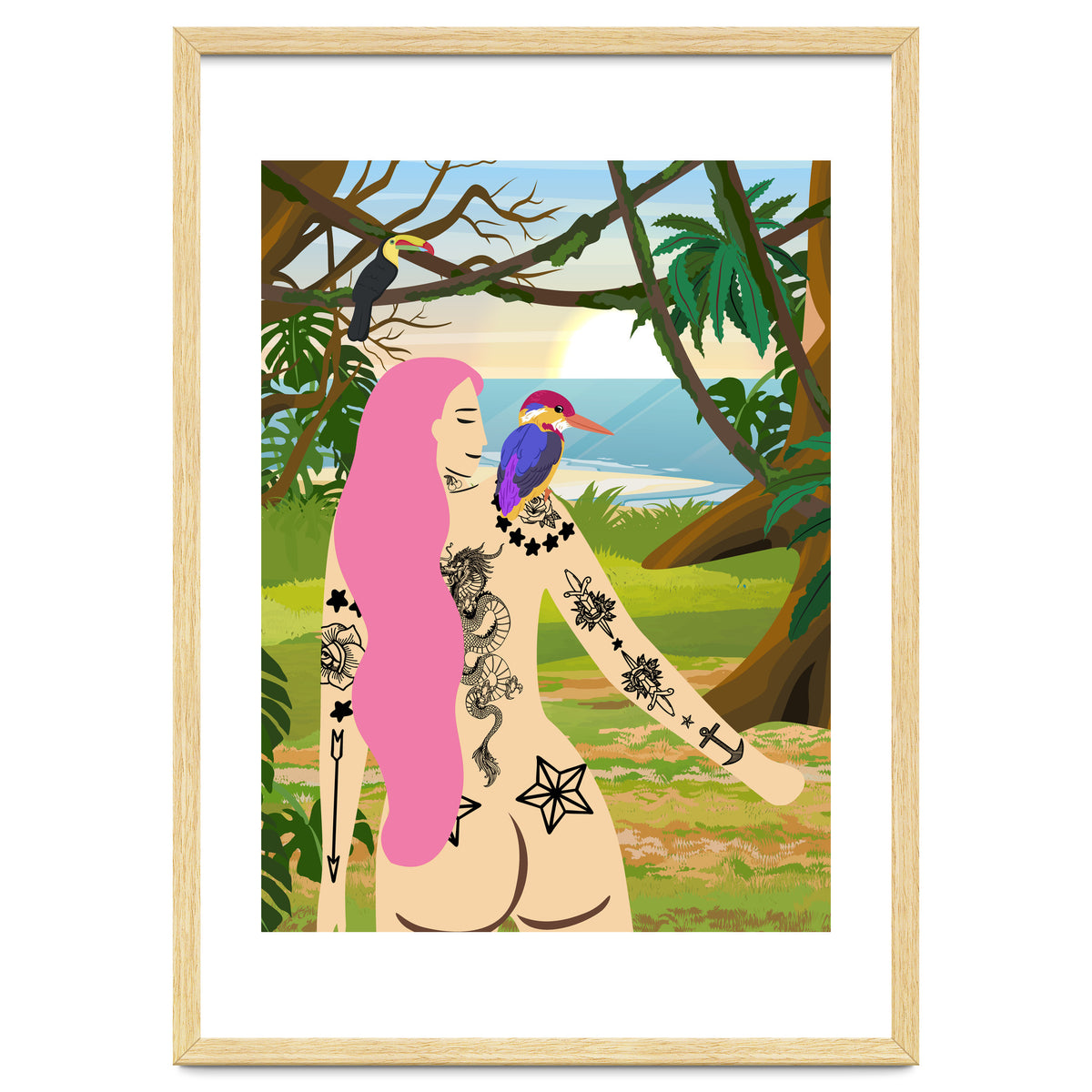 Pink Kingfisher and Me