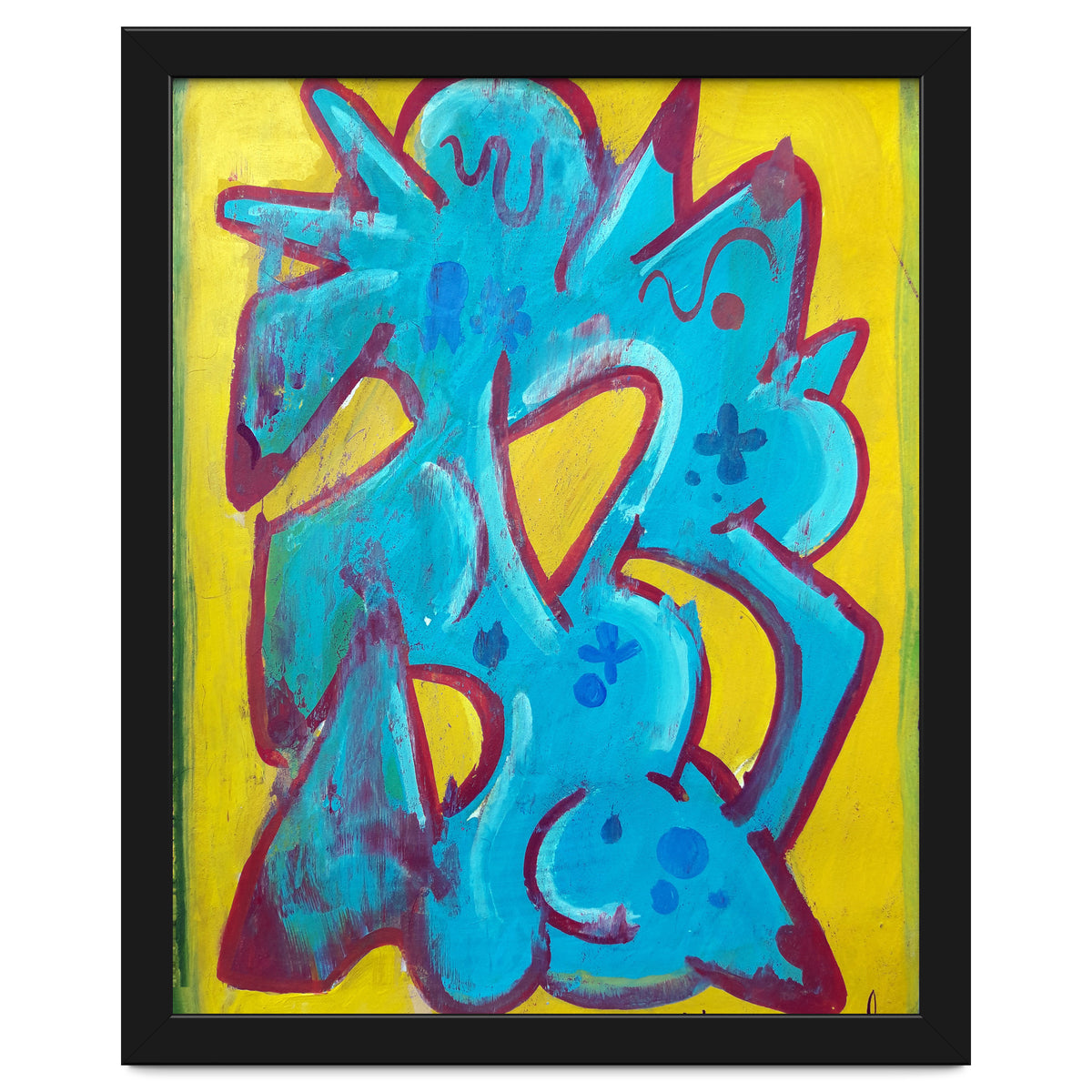 Forma Celeste Sobre Amarillo 4