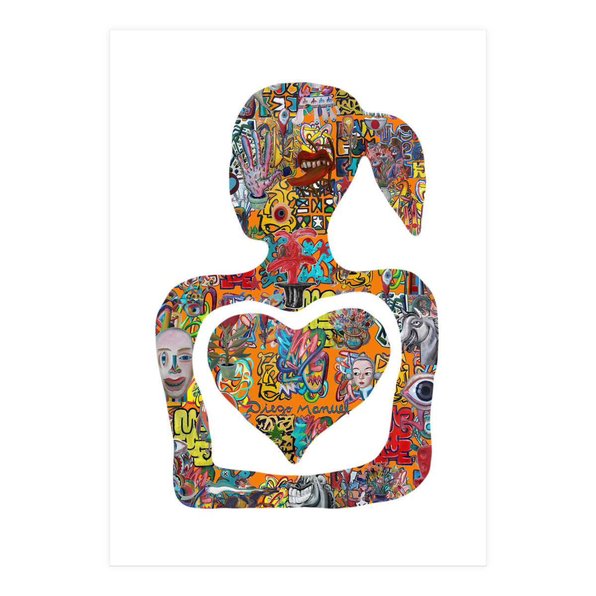 Mujer Digital 3 1  (Print Only)