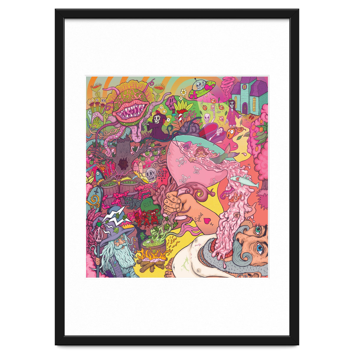 Abbeydale Brewery Collab Series Full Illustration - Yeastie Boys UK, Northern Monk, Origins Fyne Ales, Haand, Brew York and Black Jack Brewery.