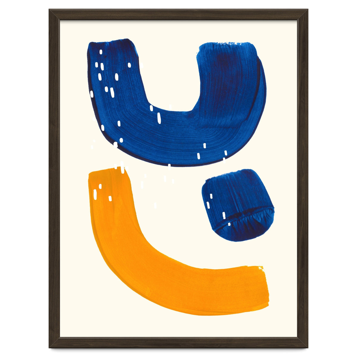 Blue Umbrella For A Yellow Banana