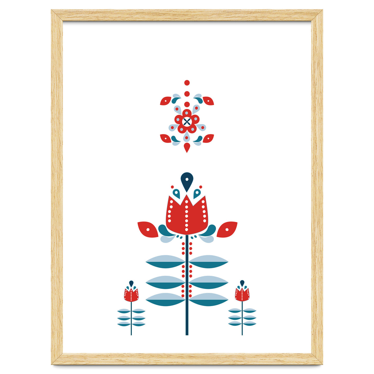 Scandinavian Folk Flowers