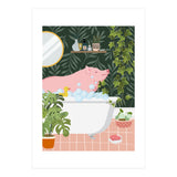 Pig Taking a Bubble Bath (Print Only) thumbnail