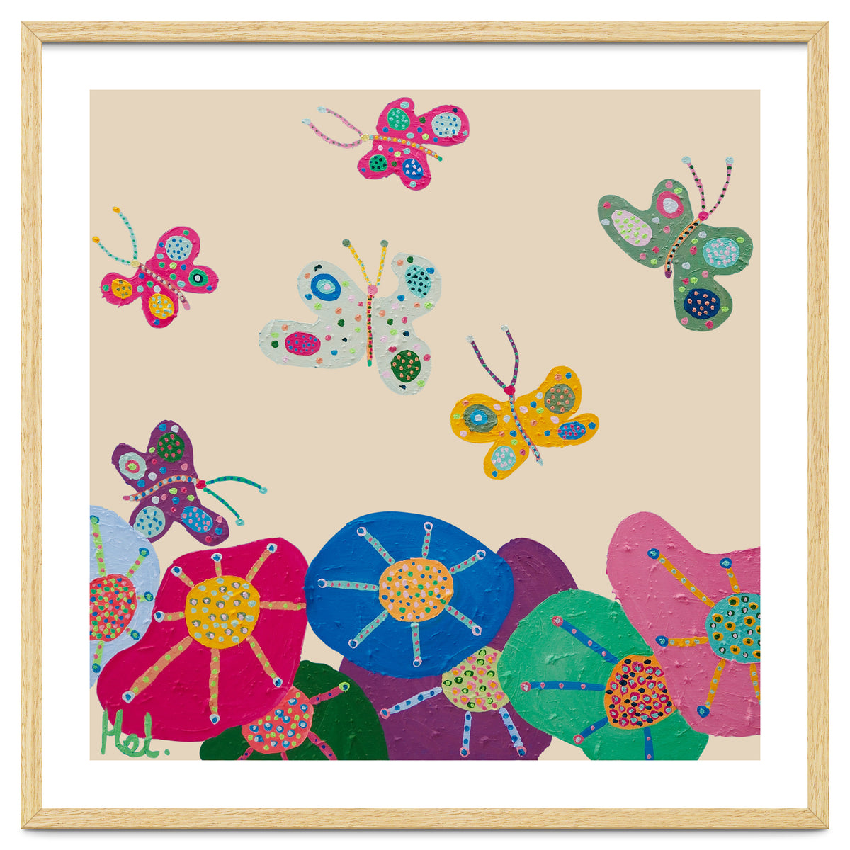Butterflies Garden (pink)