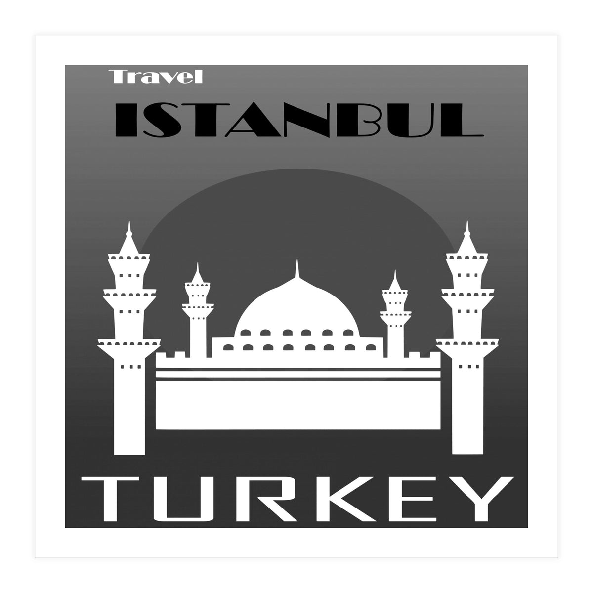 Istanbul Travel Poster  (Print Only)