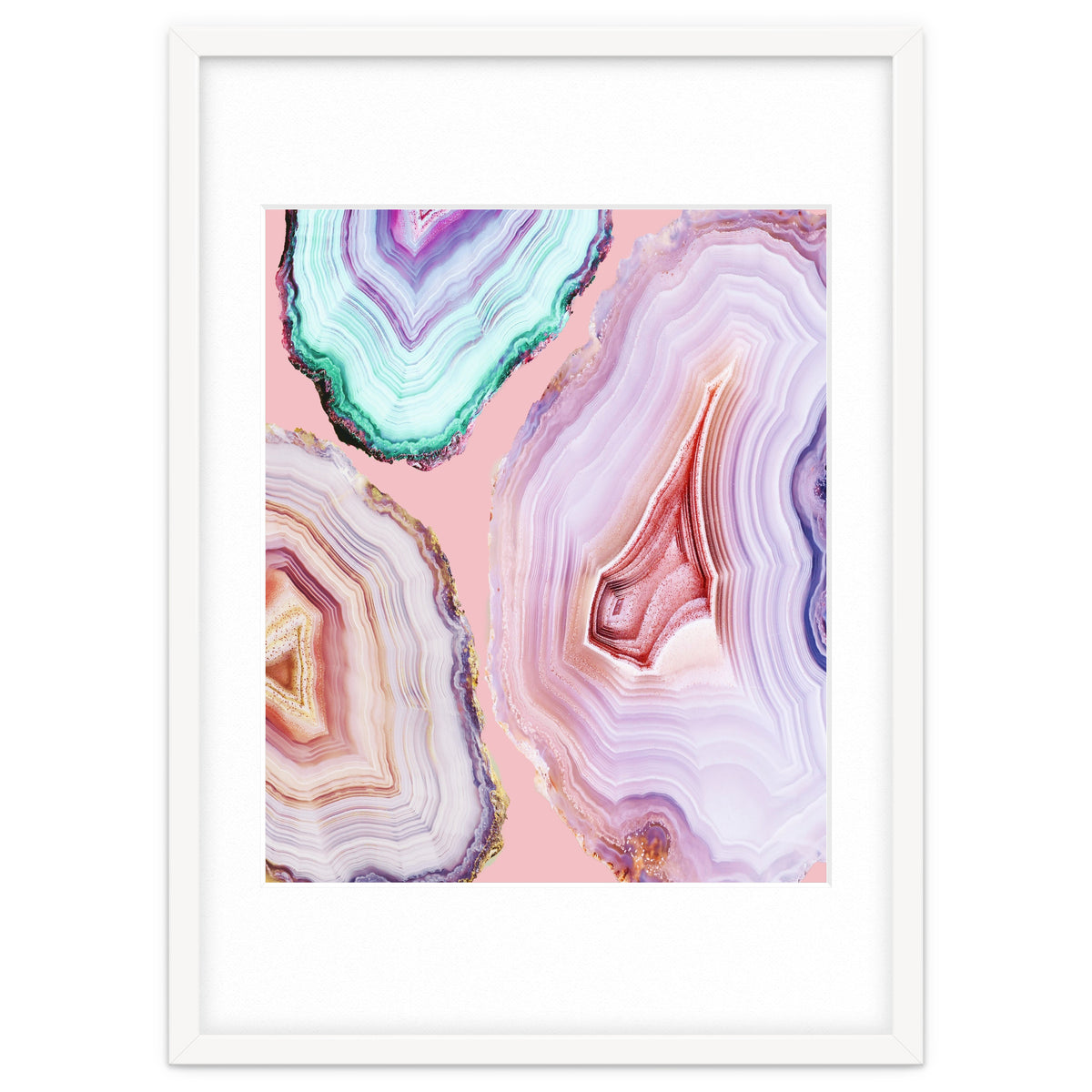 Mineral Agates #Glam collection