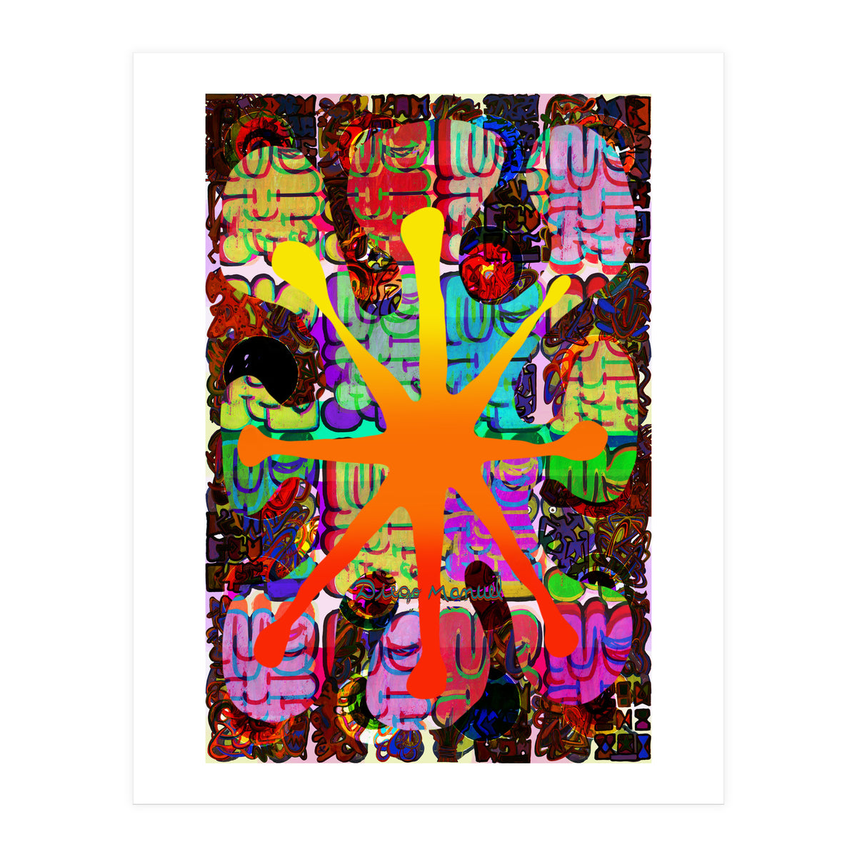 Fuego Y Graffiti 68 (Print Only)