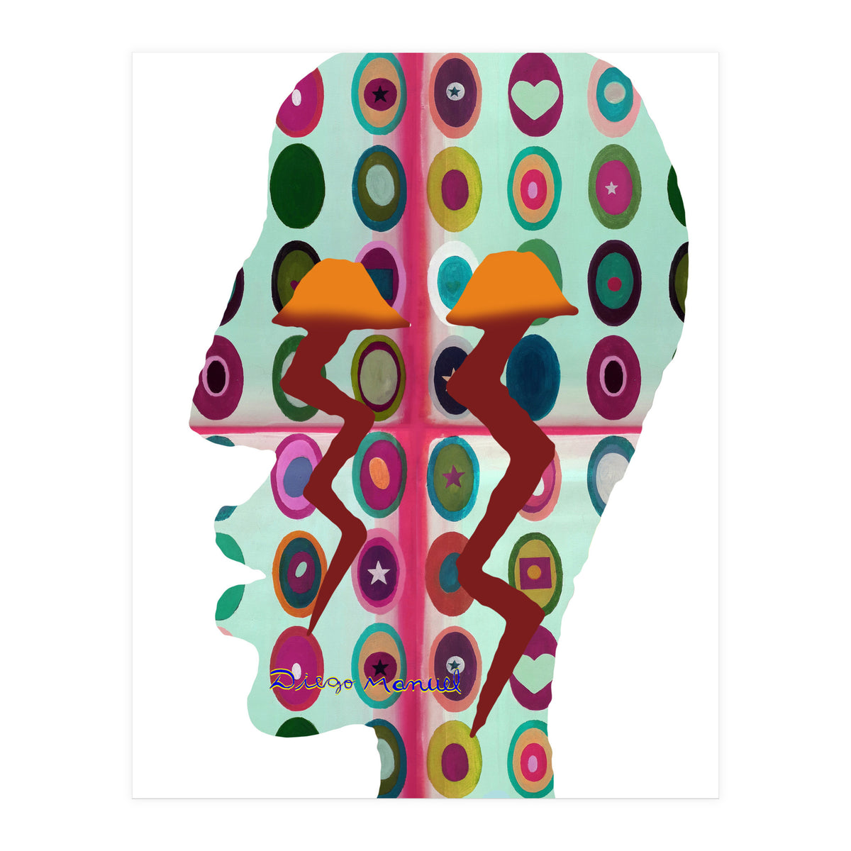 Perfil Con Rayos 10 (Print Only)