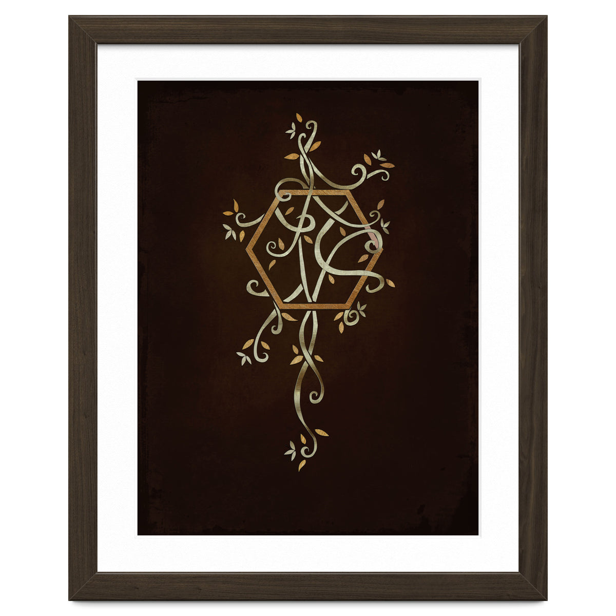 Flowering golden hexagon