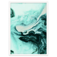 Abstract marbling mint