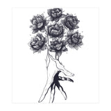 Hand With Lotuses (Print Only) thumbnail