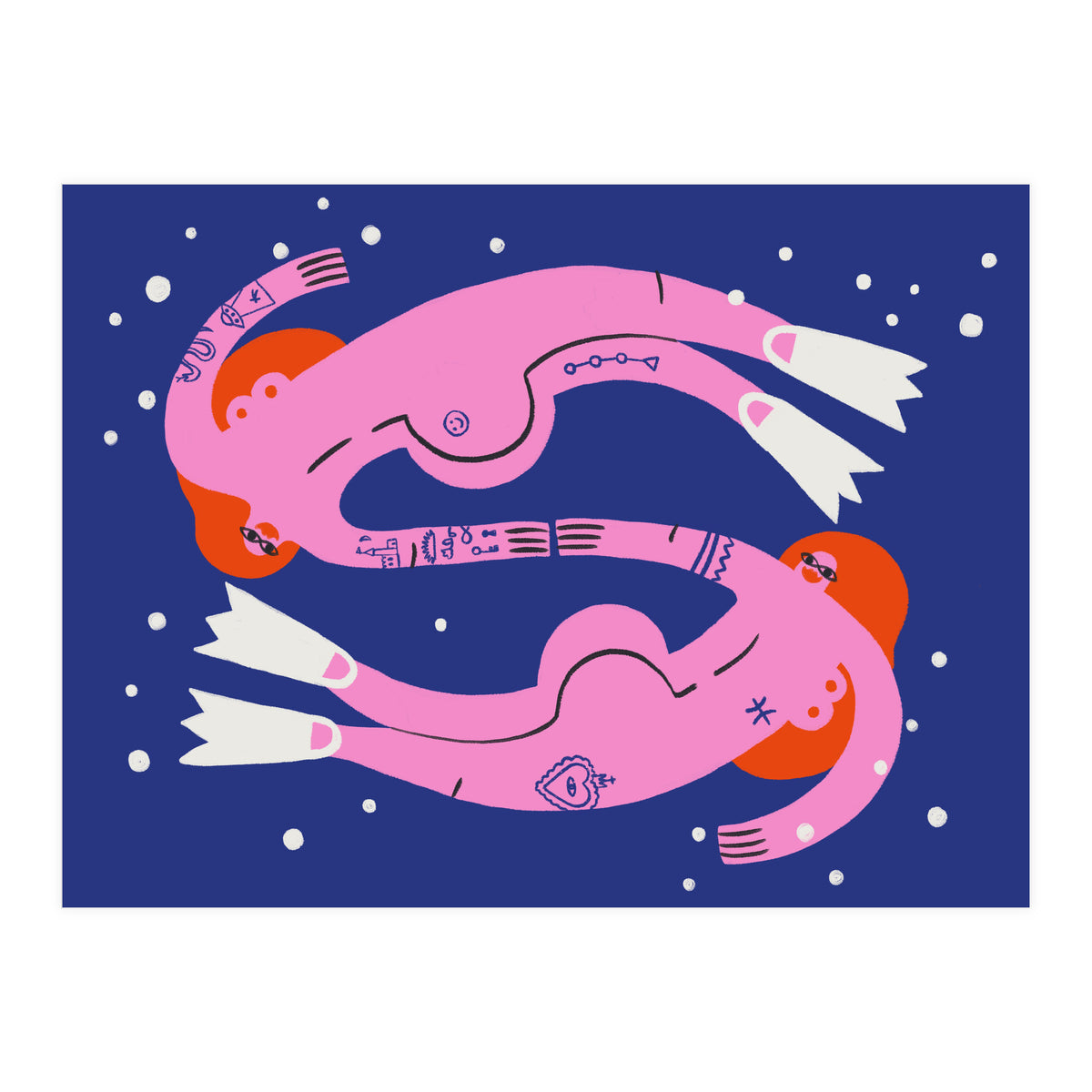 Swirling In The Deep Pisces (Print Only)