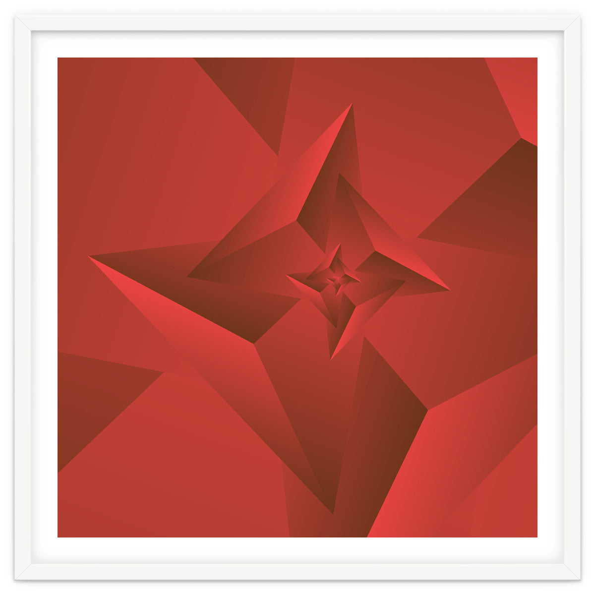 Redish Trendy Triangle