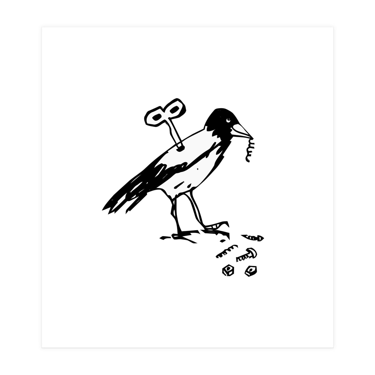 Mechanical Crow (Print Only)