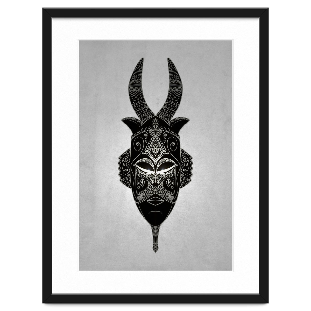 Horned Tribal Mask
