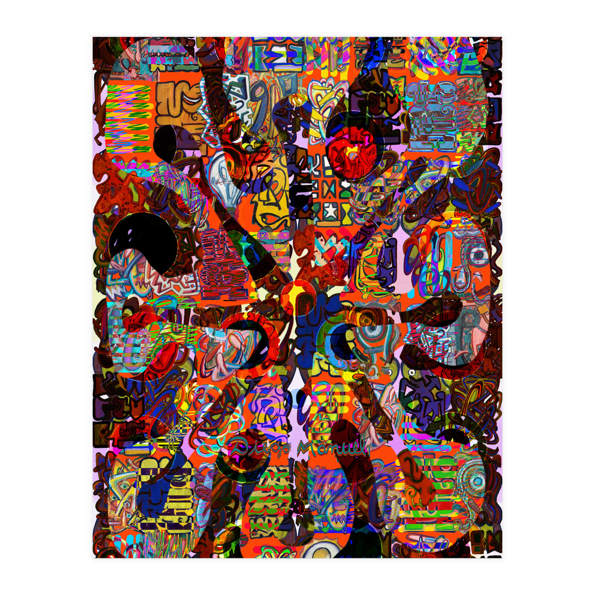 Fuego Y Graffiti 70 (Print Only)