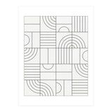 My Favorite Geometric Patterns No.19 - White (Print Only) thumbnail