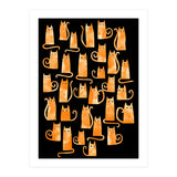 Ginger Cats Dark (Print Only) thumbnail