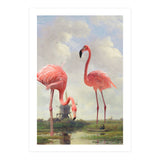 Fishing With Flamingos (Print Only) thumbnail
