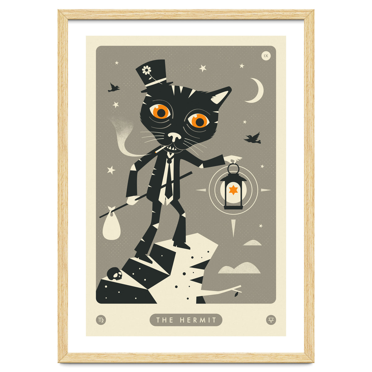 TAROT CARD CAT: THE HERMIT