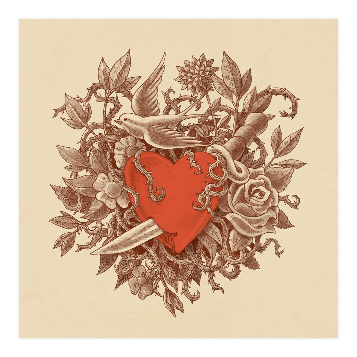 Heart Of Thorns (Print Only)