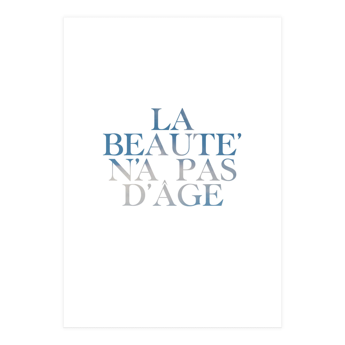 la beaute... (Print Only)
