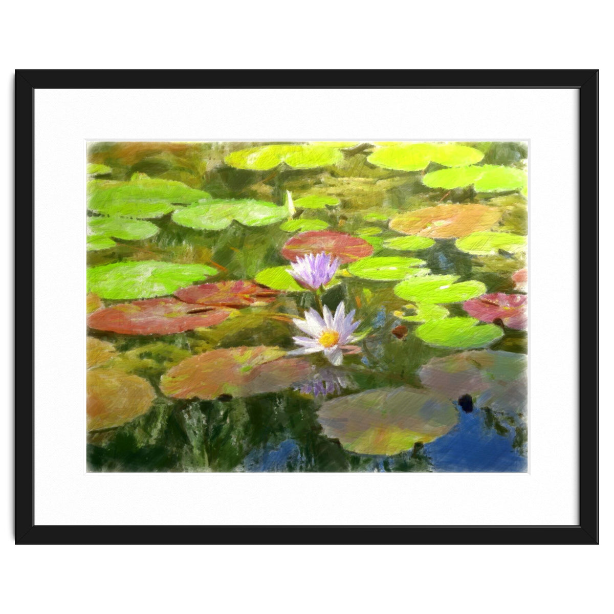 Floating in the water