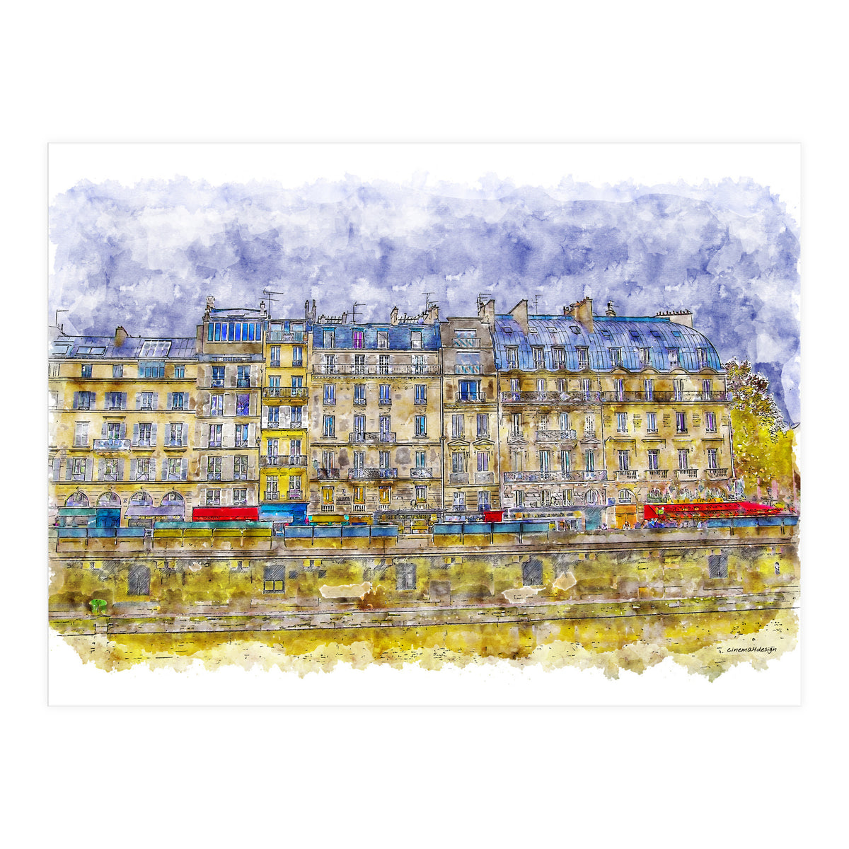 Rainy Paris (Print Only)