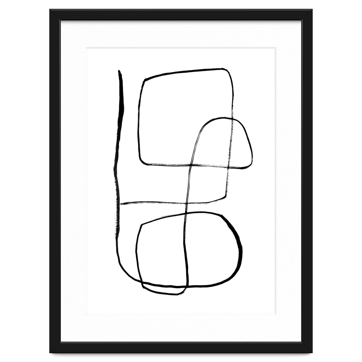 Mid-Century Line Art Print #3