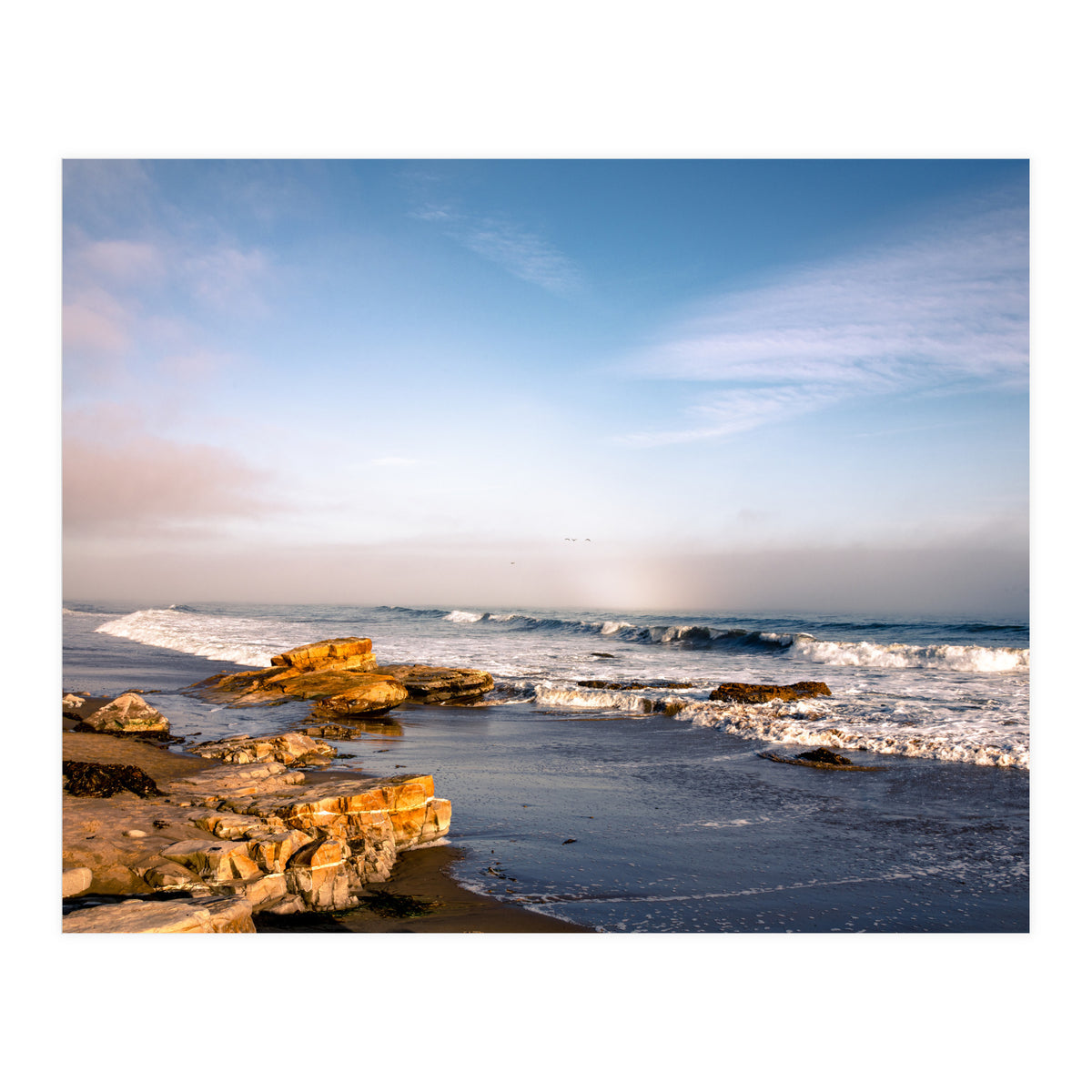 Foggy Beach (Print Only)