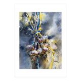 Garlic With Ribbon. Watercolor painting Still life (Print Only) thumbnail