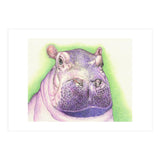 Purple Hippo (Print Only) thumbnail