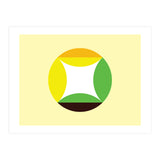 Geometric Shapes No. 21 - yellow, green & orange (Print Only) thumbnail