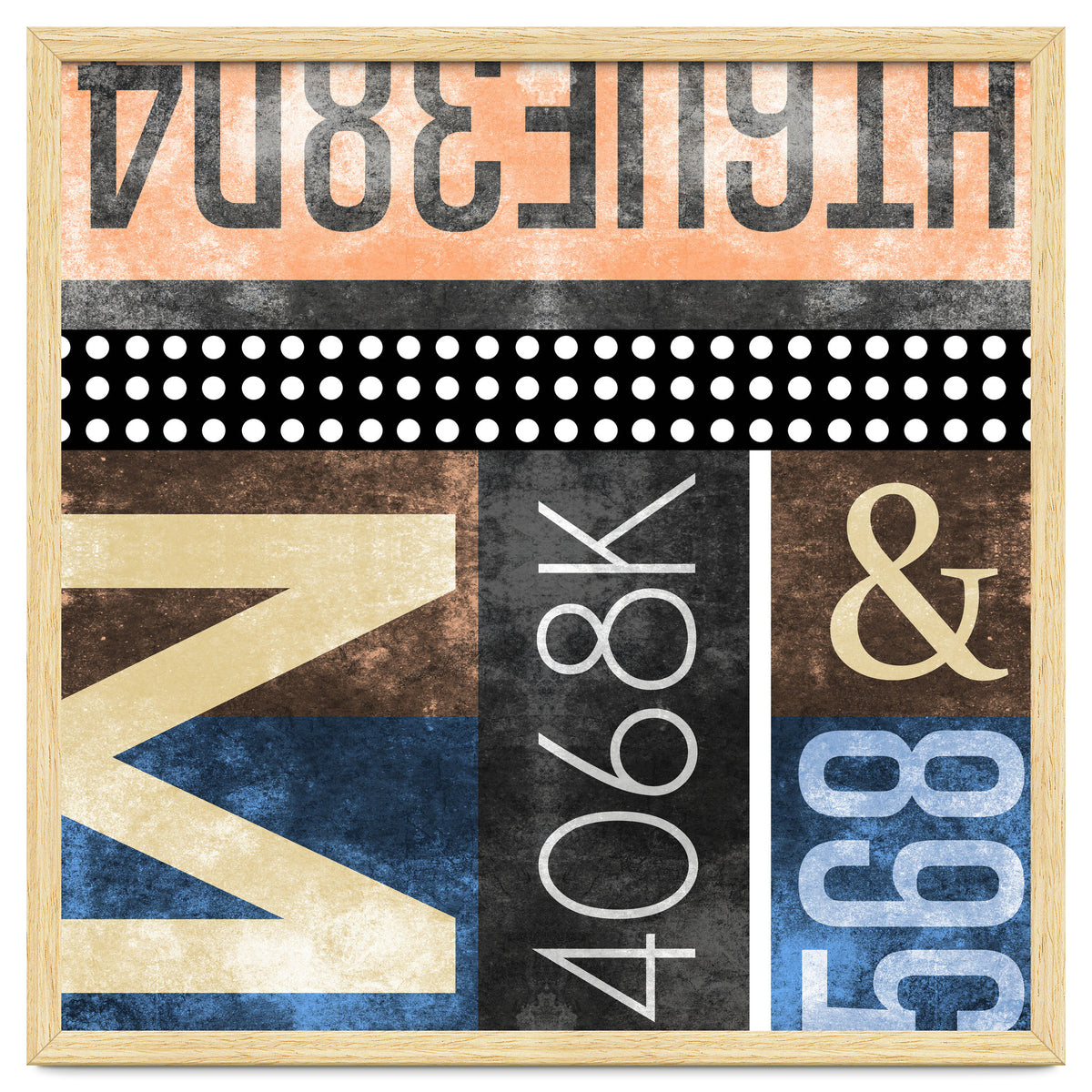 Typographic Industrial Abstract - M