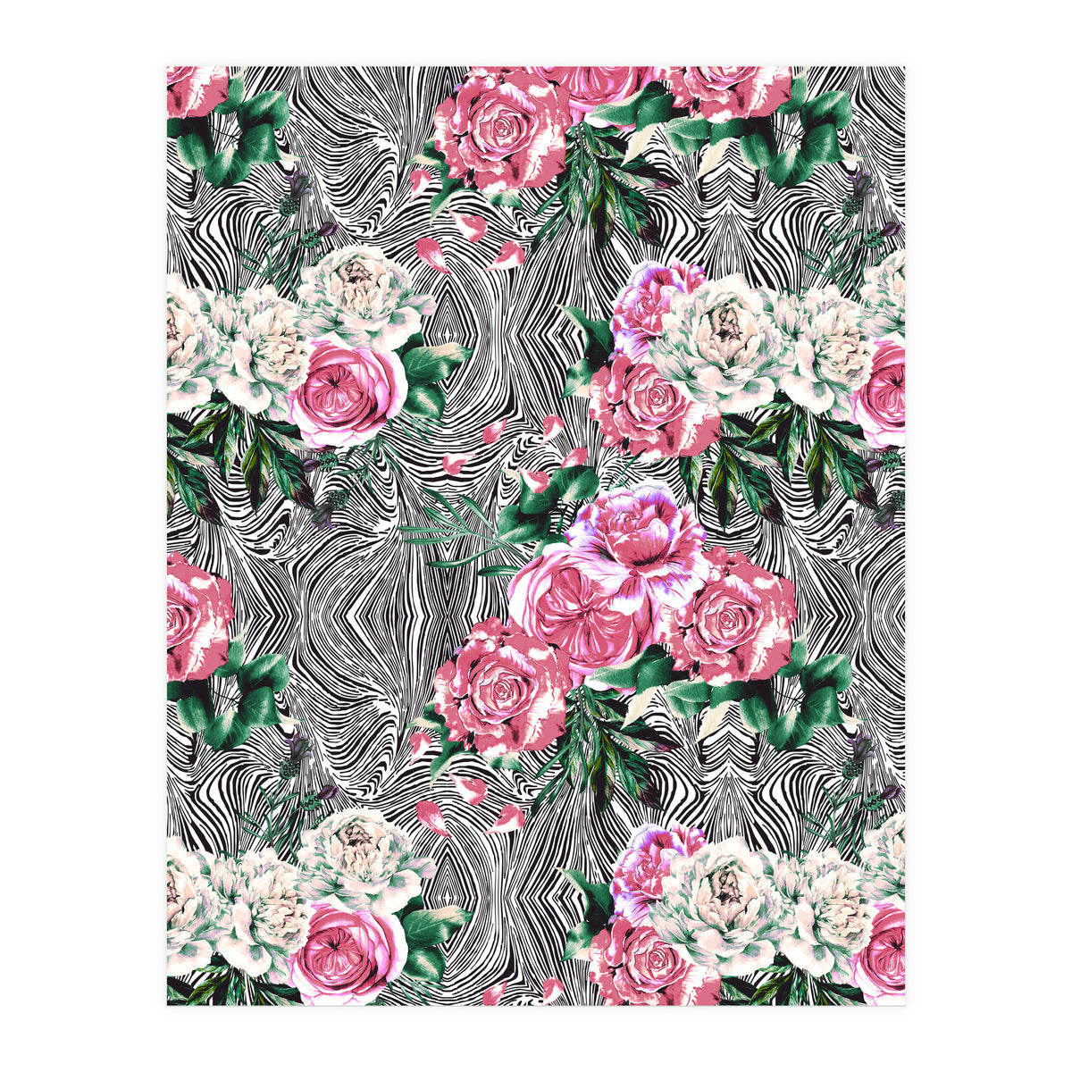 Flowery on linear mosaic (Print Only)