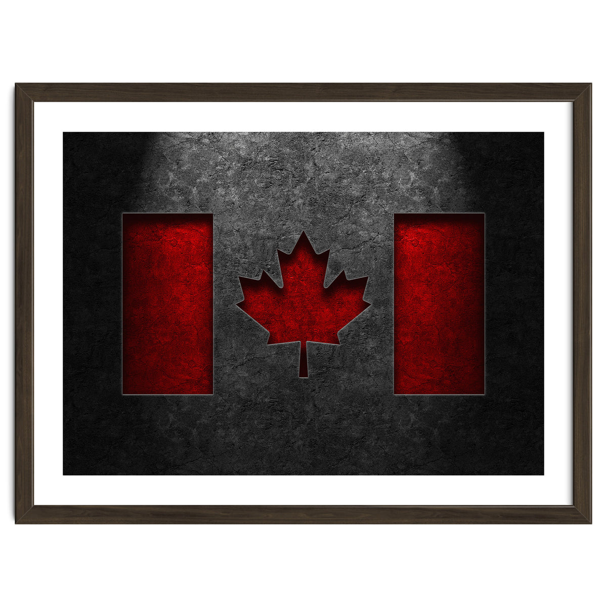 Canadian Flag Stone Texture