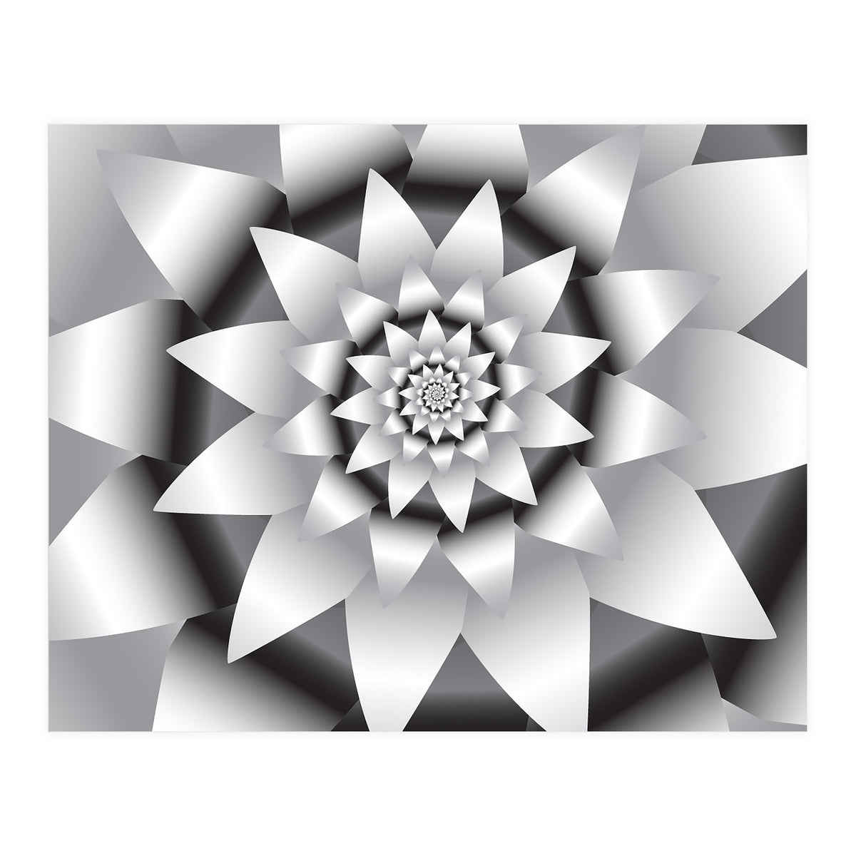 Abstract Modern Flower Design Art (Print Only)