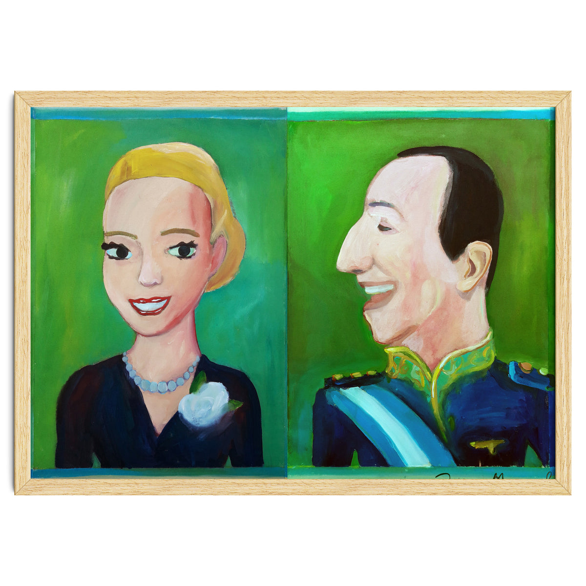 Evita y Juan Perón Díptico