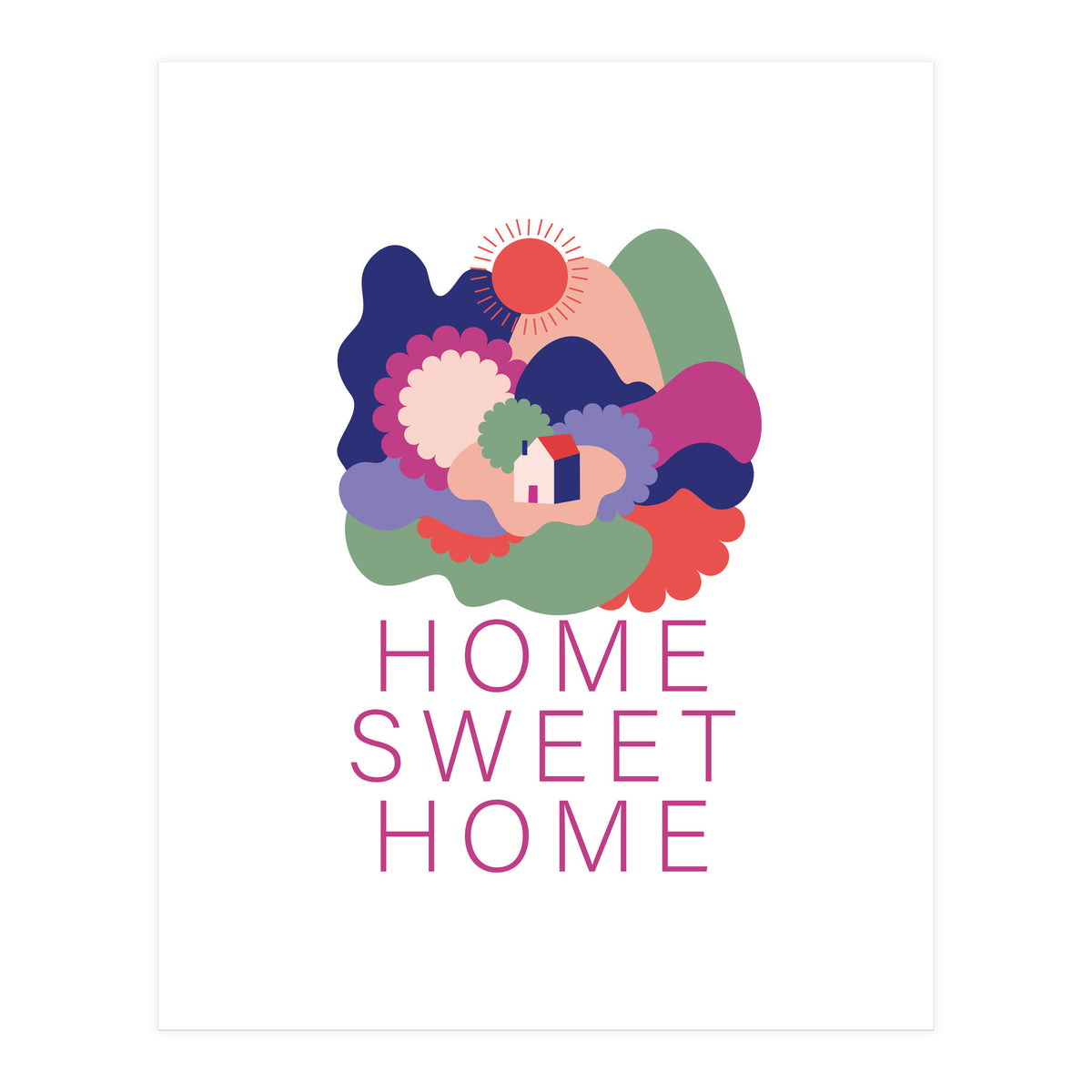 Home Sweet Home 222 Rgb (Print Only)