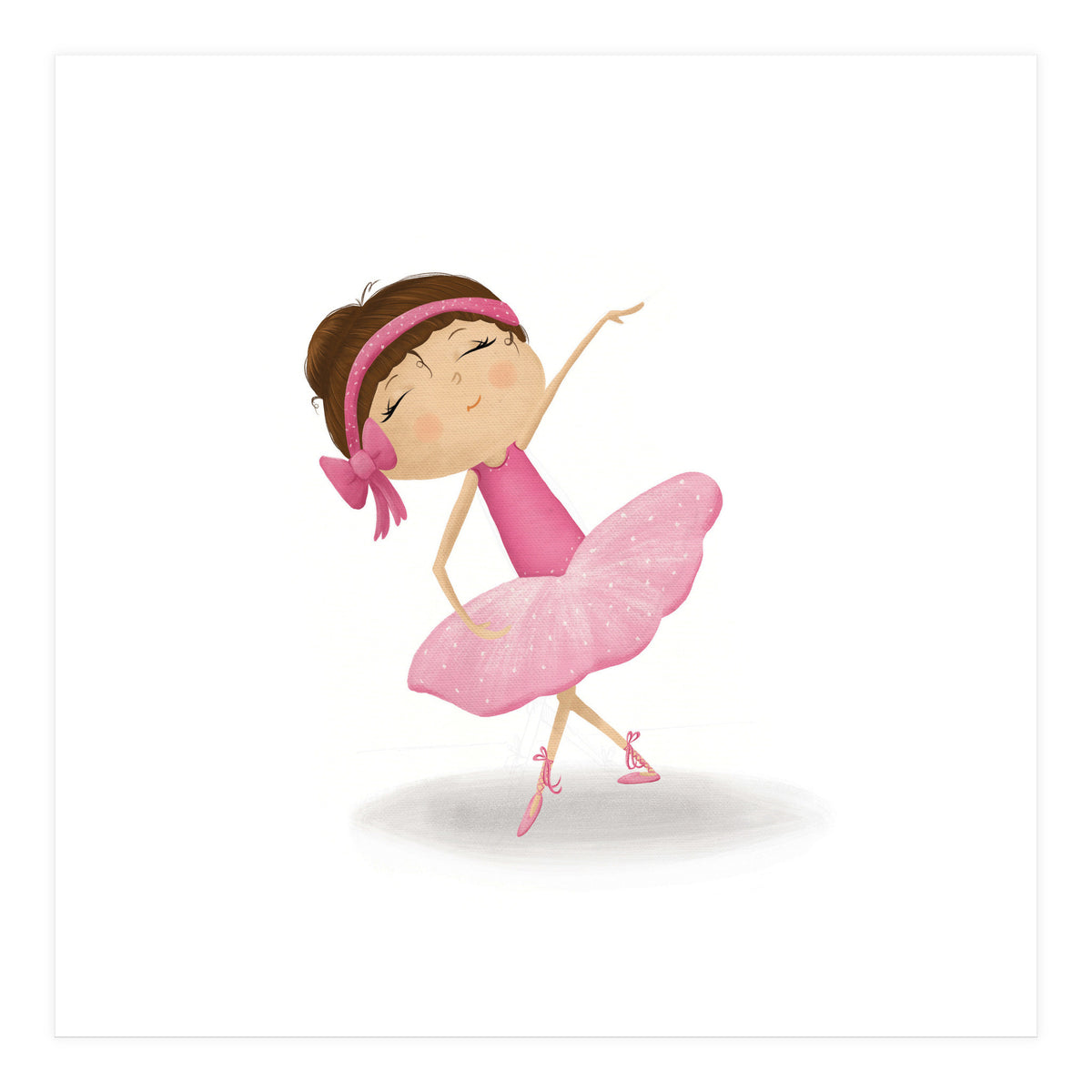 Adorable Plie Ballerina Nursery Print (Print Only)