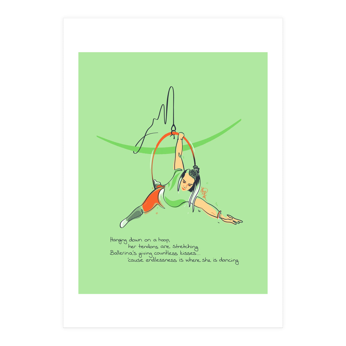 Hoop Balerina 2 (Print Only)