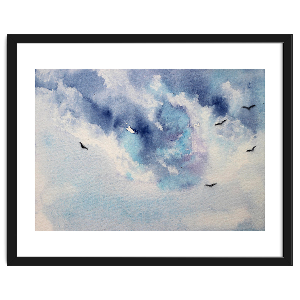 Dramatic sky || watercolor