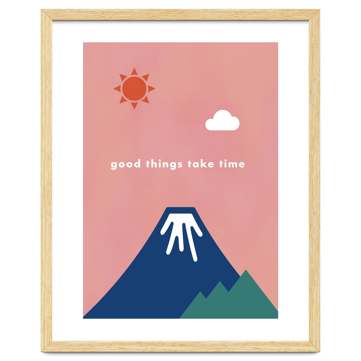 good things take time - Nature Landscape Illustration