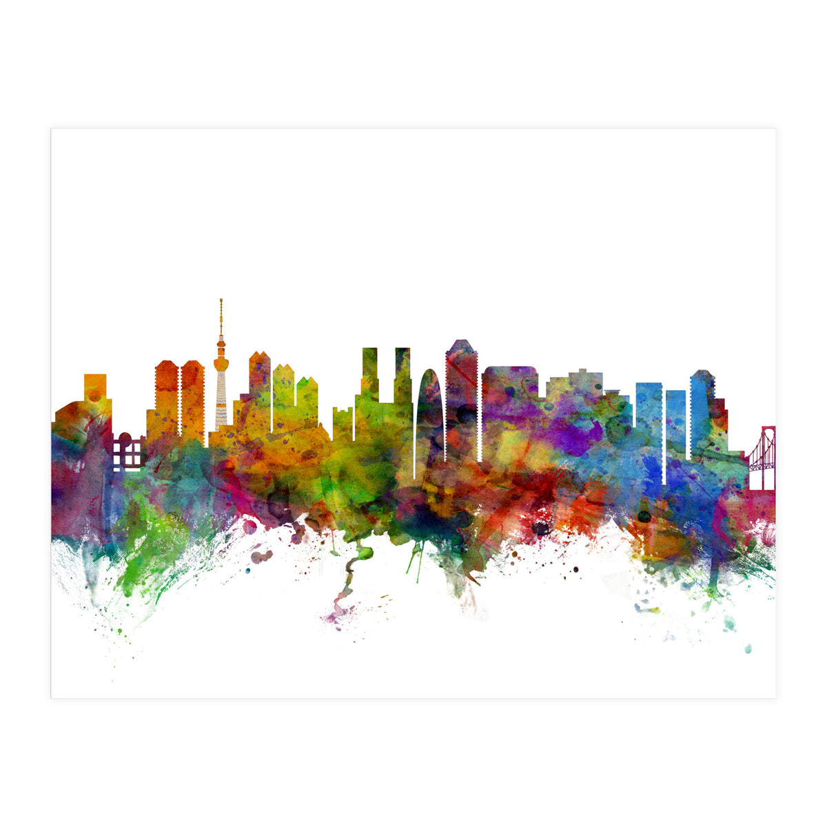 Tokyo Japan Skyline (Print Only)