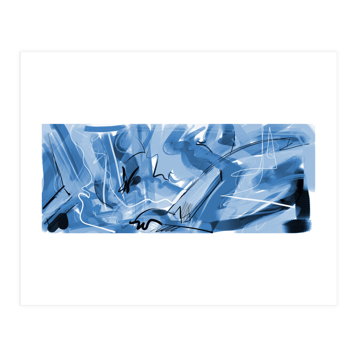 beautiful blue (Print Only)