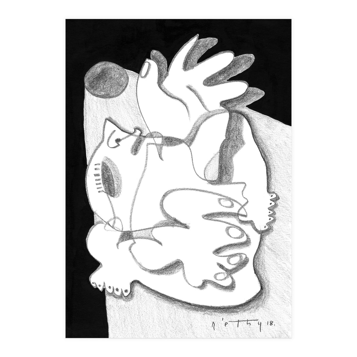 Dying in the Spotlight - b&w (Print Only)