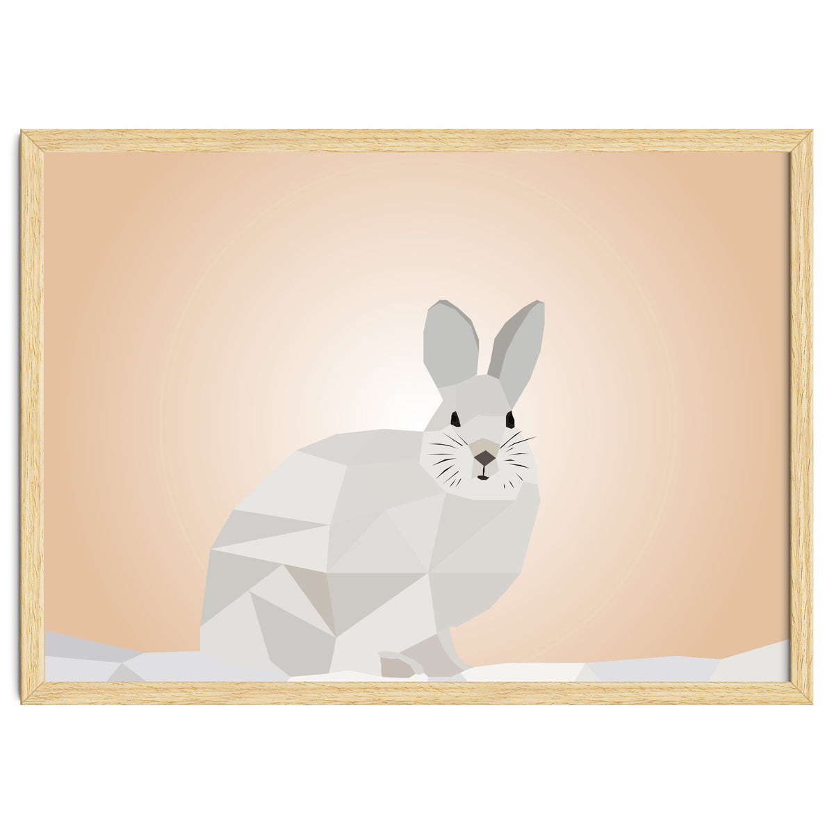 Rabbit Low Poly Art