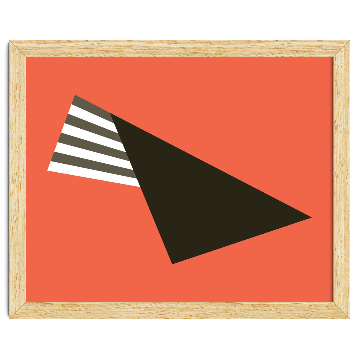 Geometric Shapes No. 75 - pink & stripes