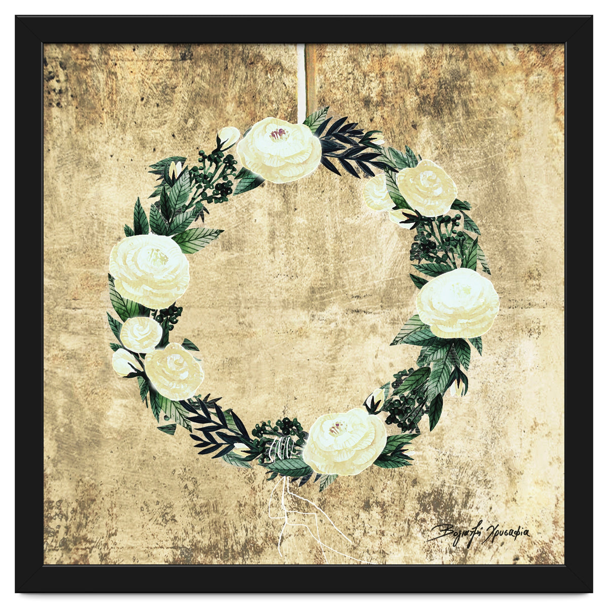 Wreath #White Flowers #Royal collection